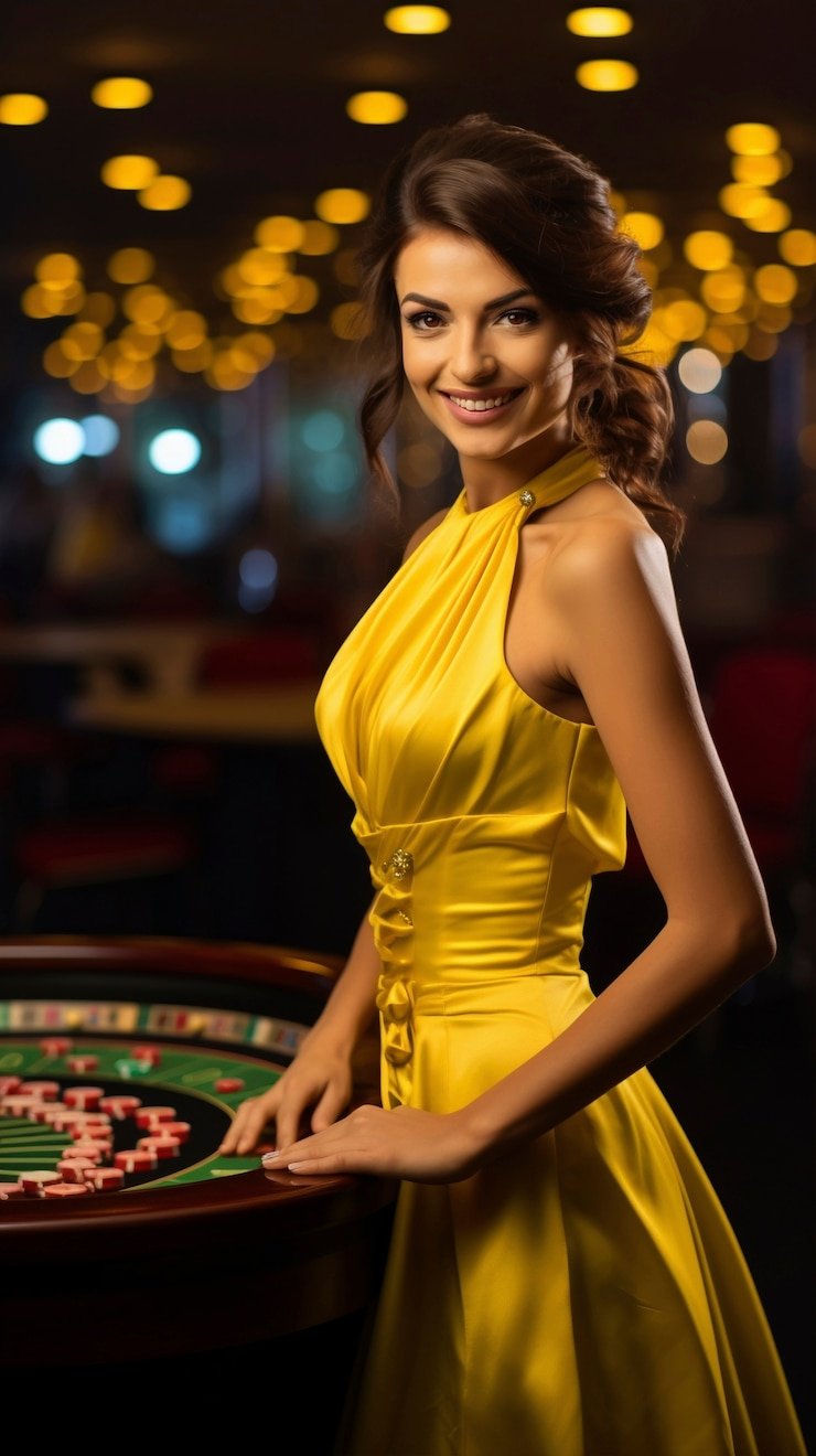 hunian303 live-dealer blackjack table with dealer and live video feed